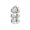 Miniatyrbild 1 av 3: Set med koppar och fat DKD Home Decor Vit Metall Stengods 180 ml 12 x 12 x 2 cm