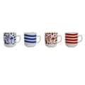 Miniatyrbild 1 av 3: Mugg Home ESPRIT Blå Röd Porslin Boho 380 ml (4 antal)