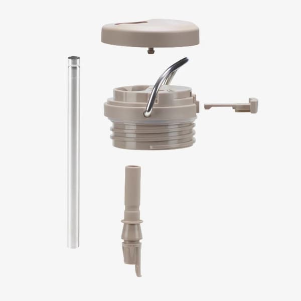 KLEAN KANTEEN TKWIDE TWIST CAP WITH STRAW KIT Taupe/Mix, TK Wide lock med sugrör