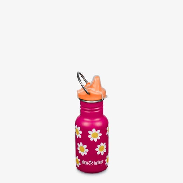KLEAN KANTEEN KID CLASSIC NARROW 355ML SIPPY KORK Happy Flowers