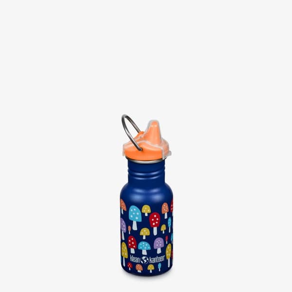 KLEAN KANTEEN KID CLASSIC NARROW 355ML SIPPY KORK Mushrooms