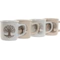Miniatyrbild 2 av 3: Mugg Home ESPRIT Vit Beige Traditionell Livets träd 330 ml (4 antal)