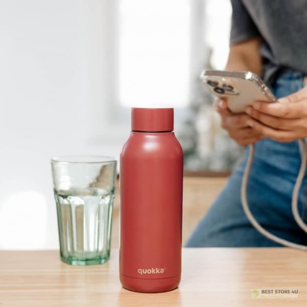 Quokka Solid - Termosflaska i rostfritt stål 510ml (eldstensröd)