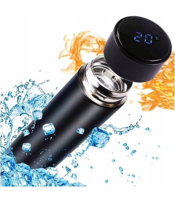 Smart termokrus med LED-display 500 ml - moderne flaske