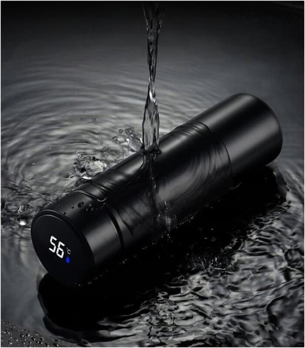 Smart termokrus med LED-display 500 ml - moderne flaske