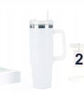Pikkukuva 3 / 7: MagiCook VALKOINEN TERMOSMUKI 1200 ML, PILLIKUVIO, USA, valkoinen