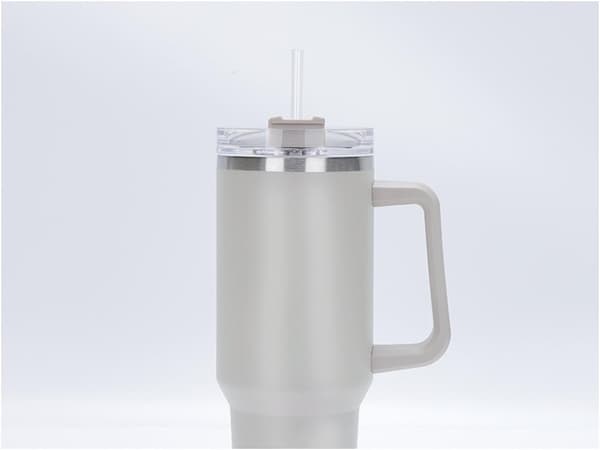 MagiCook Termosmuki 1200 ml pillillä, USA-tyylinen, vaaleanharmaa