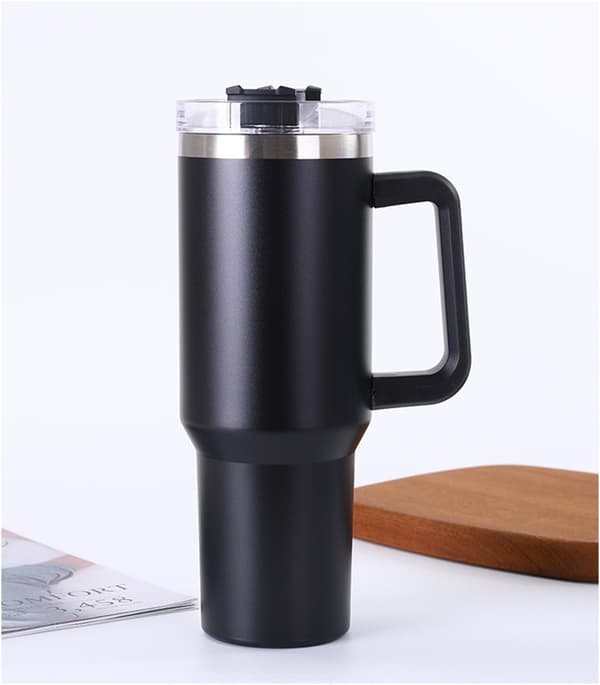 MagiCook Termosmuki musta 1200 ml olkikuviolla USA musta