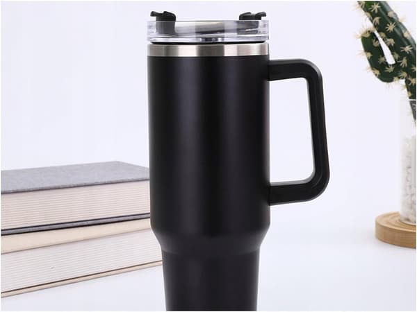 MagiCook Termosmuki musta 1200 ml olkikuviolla USA musta