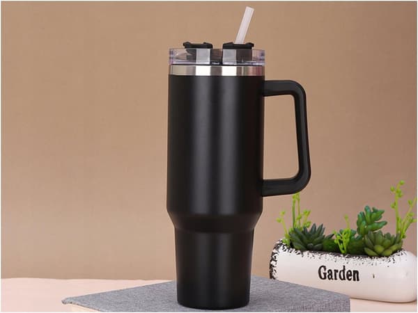MagiCook Termosmuki musta 1200 ml olkikuviolla USA musta
