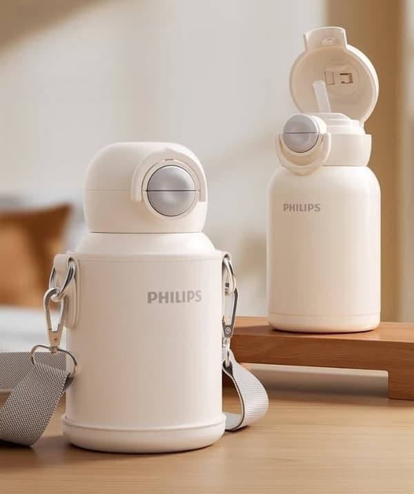 Philips termokop sugerørkrus med stor kapacitet