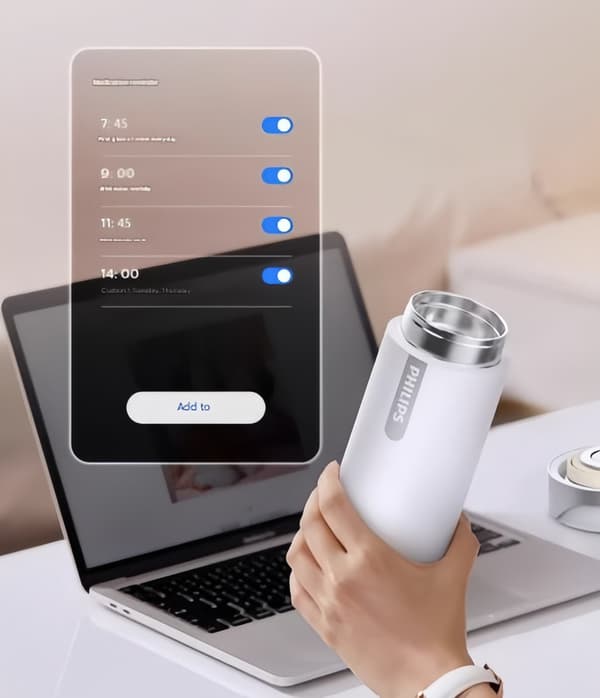 Philips isolerad mugg med smart påminnelse 316L rostfritt stål