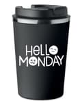 Miniatyrbild 1 av 5: Premium termosmugg med tryck HELLO MONDAY för kaffe 350ml 0,35l KT_004