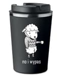 Miniatyrbillede 1 af 5: Premium termokrus med tryk NO I WYPAS til kaffe 350ml 0,35l KT_007