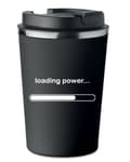 Miniatyrbild 1 av 6: Premium termosmugg med tryck LOADING POWER kaffe 350ml 0,35l KT_011