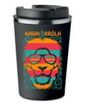 Miniatyrbillede 1 af 5: Premium termokrus med tryk KING'S COFFEE gave 350ml 0,35l KT_012