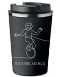 Miniatyrbillede 1 af 5: Premium termokrus med tryk LIFE IS A JOURNEY cykel 350ml 0,35l KT_022