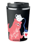 Miniatyrbillede 1 af 5: Premium termokrus med print TEA TIME BEAR 350ml 0,35l KT_029