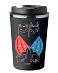 Miniatyrbild 1 av 5: Premium termosmugg med tryck LOVE DARK COFFEE 350ml 0,35l KT_032