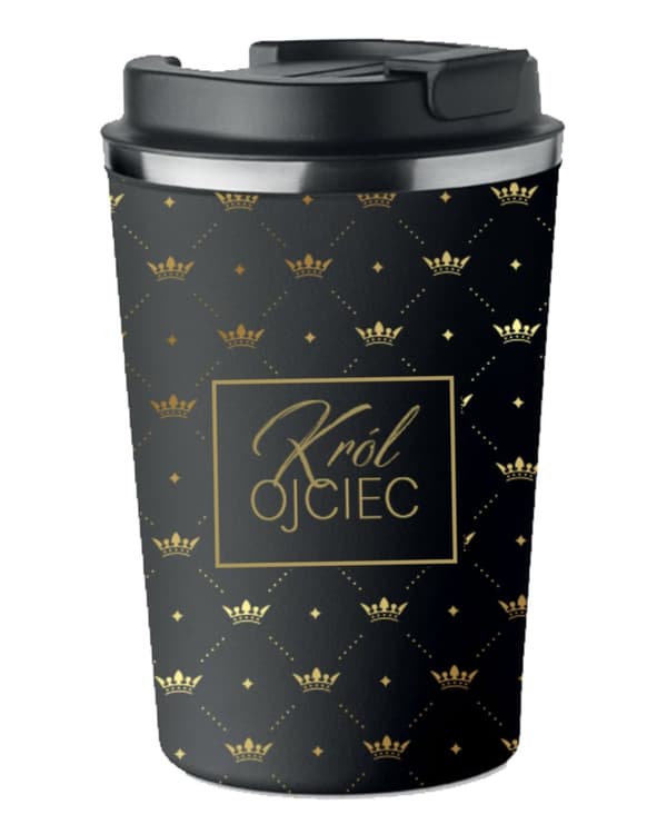 Termokrus med print KING FATHER Fars gave 350ml KT_048