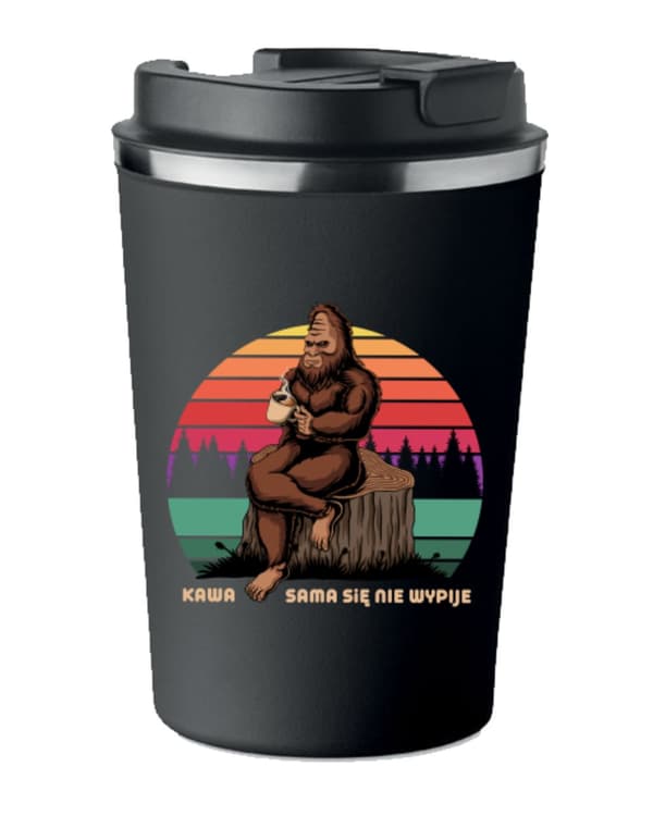 Premium termosmugg med tryck KAFFE DRICKER INTE SJÄLVT 350 ml KT_061