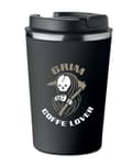 Miniatyrbild 1 av 5: Premium termosmugg med tryck GRIM COFFE LOVER Reaper 350ml KT_062