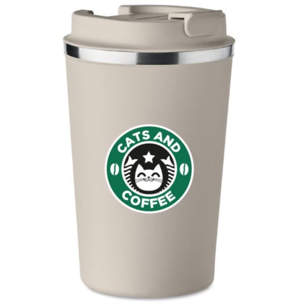 Termomugg premium med tryck CATS COFFEE 350 ml KT_079