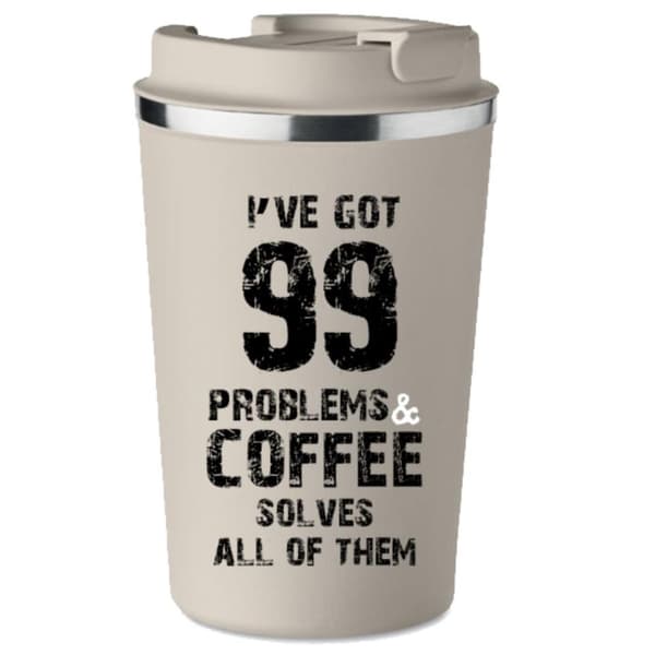 Premium termokrus med tryk HAVE PROBLEMS COFFEE 350ml KT_090