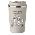 Miniatyrbillede 1 af 5: Premium termokrus beige SAMMEN VALENTINSDAG KÆRLIGHED familiecykel KT_252