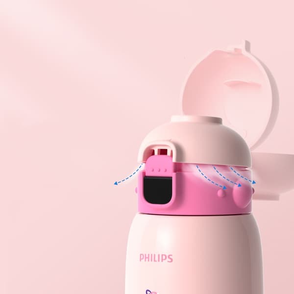 Philips 316 termokande i rustfrit stål til børn, intelligent temperaturdisplay, beskytter børns drikkevandssundhed