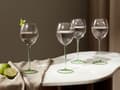 Miniatyrbillede 2 af 8: Sæt med 4 rødvinsglas 360 ml pink-grønne DIOPSIDE Lumarko!