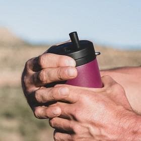 KLEAN KANTEEN TKWide 473 ml Twist Cap , termosmugg med sugrör