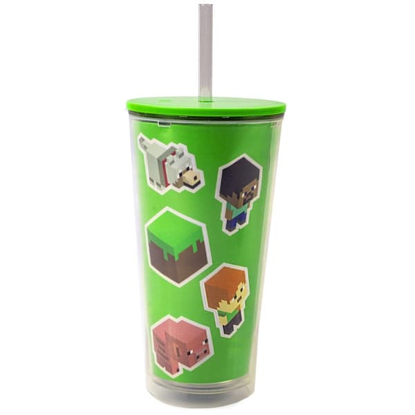 Minecraft Childrens/Kids Travel Cup Green One Size