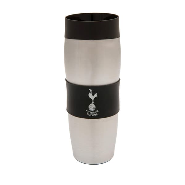 Tottenham Hotspur FC Travel Mug Silver/Black One Size
