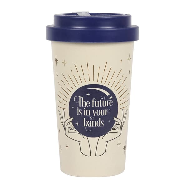 Something Different Fortune Teller Bamboo Travel Mug Off White/Navy One Size