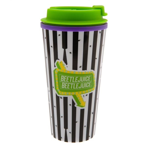 Beetlejuice Travel Cup Green/Blue/White One Size