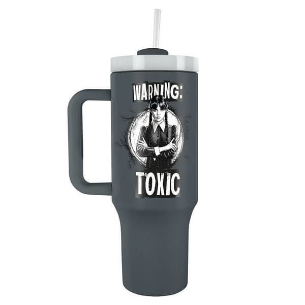 Wednesday Warning Toxic 1.2L Travel Mug
