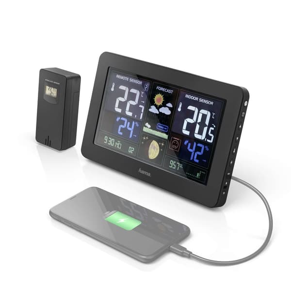 HAMA Sääasema Premium Sis. USB-lataus