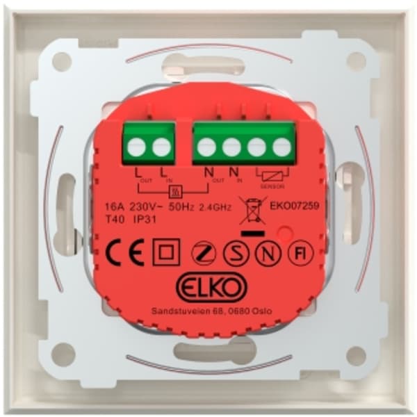 ELKO SMART Zigbee Termostat RS Polarhvit