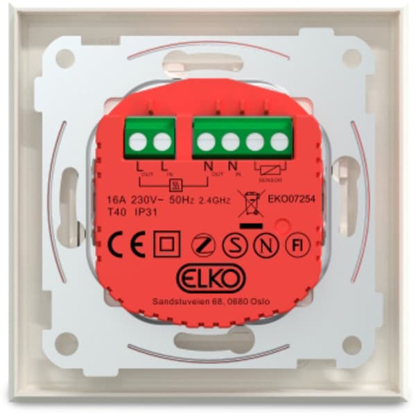 ELKO SMART Zigbee Termostat Plus Polarhvit