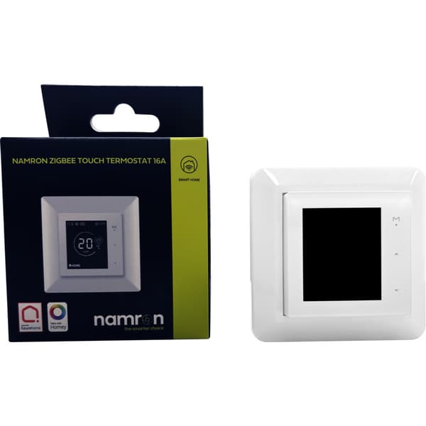 Namron Zigbee Touch Termostat 16A Hvit