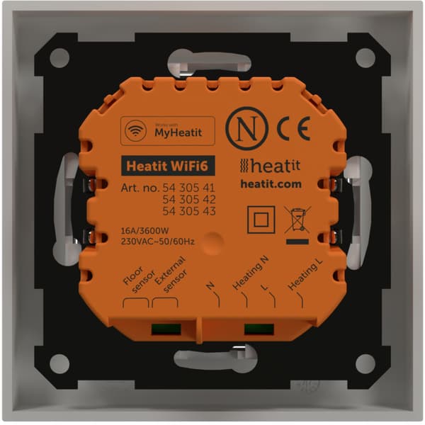 Heatit WiFi6 Thermostat White RAL9003