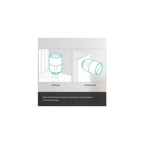 Anslutet och intelligent termostathuvud - TP-Link Kasa KE100 KIT - Kompatibel med Alexa och Google Assistant