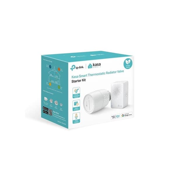 Anslutet och intelligent termostathuvud - TP-Link Kasa KE100 KIT - Kompatibel med Alexa och Google Assistant