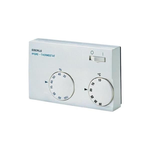 Hygrostat HYG-E7001 - EBERLE - Enhet som kombinerar en hygrostat och en temperaturregulator - Vit