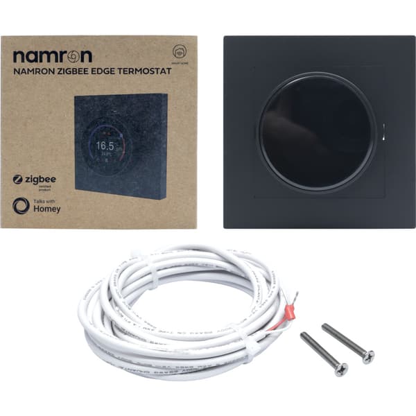 Namron Zigbee Edge Termostat - Sort