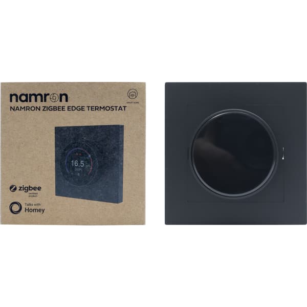 Namron Zigbee Edge Termostat - Sort