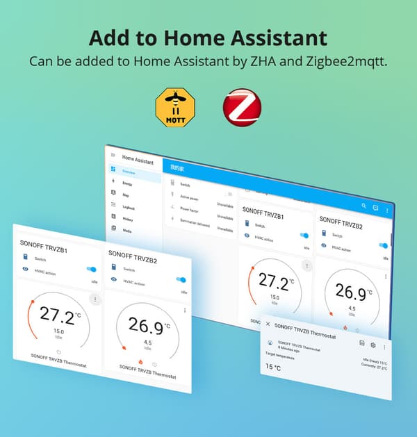 TRVZB Smart Zigbe termostatisk kylarventil Intelligent termostat temperaturkontroll APP & röststyrning Arbeta med Alexa Google Home