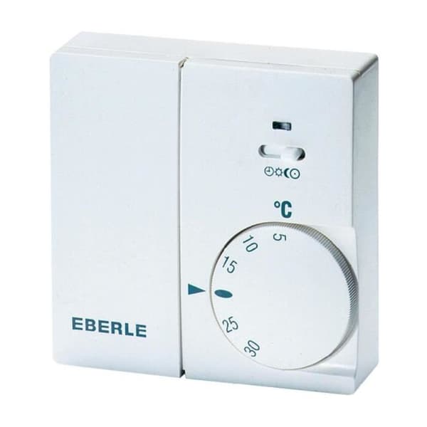 EBERLE termostat - Eberle0536 10 291 900 - Vit - Inställningsområde 5 till 30 °C - Frostskyddsmodell