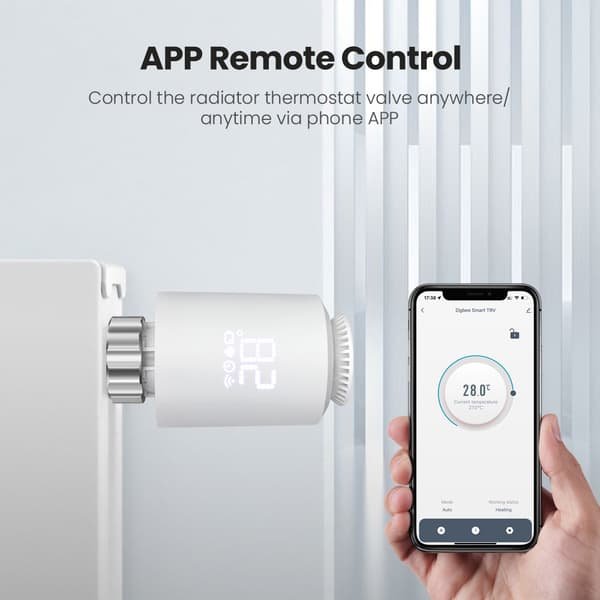 Tuya ZigBee Wifi Radiatoraktuator, Smart Kontroll, Energibesparande,ZigBee 1 st